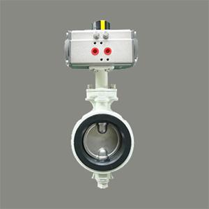 Pneumatic anti-condensation butterfly valve